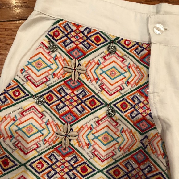 BoHo J&L Cotton Beach Shorts Women’s Small 💮 - Picture 2 of 7